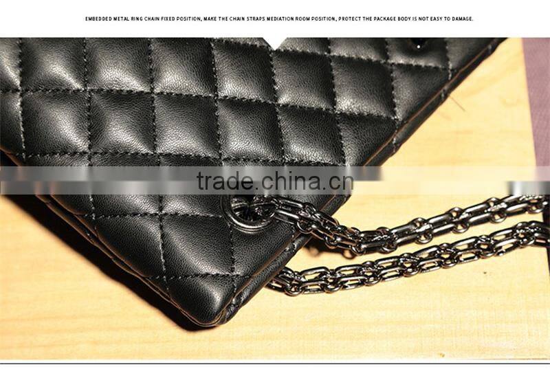 High Quality China Supplier Lady Single -Shoudler Messenger Bags Rhomboids Crossbody Chain Bag