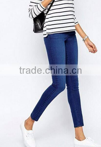 Runwaylover Elastic Fashion Blue Denim Jeans Women Top Quality Wholesale