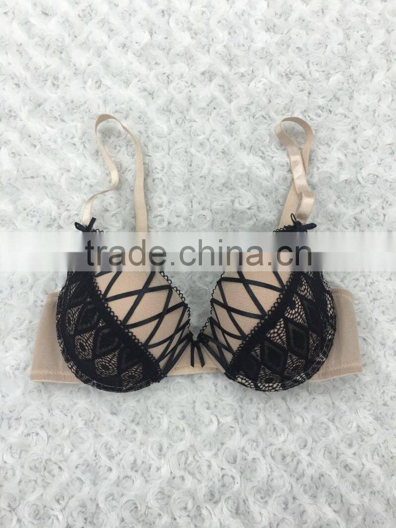 hot women underwear sexy fancy lace g-string bra panty set