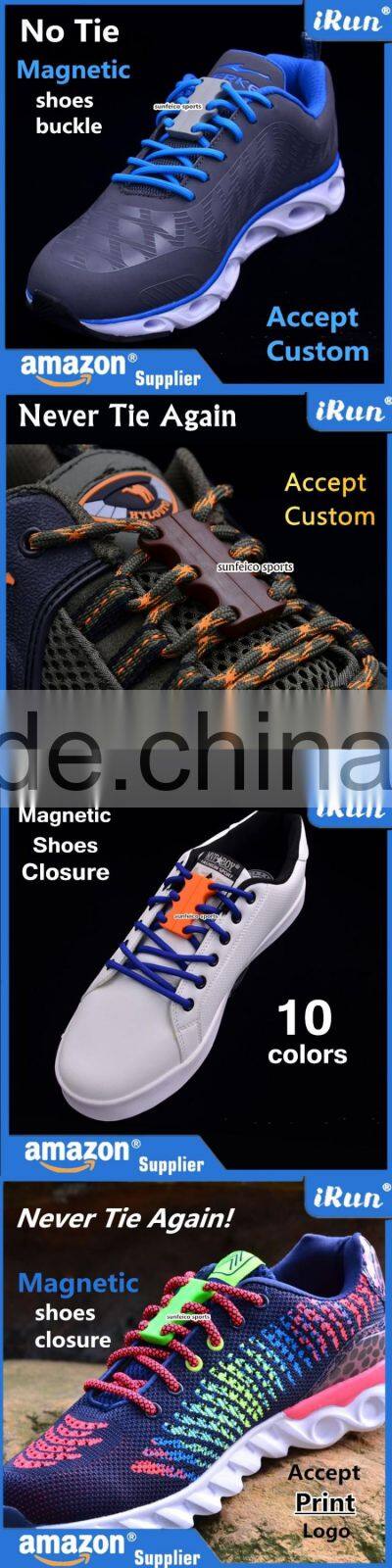 Novelty Sneaker Shoe Buckles No-Tie Magnetic Closure Casual Shoelace Amazon Supplier provide UPC Barcode label service