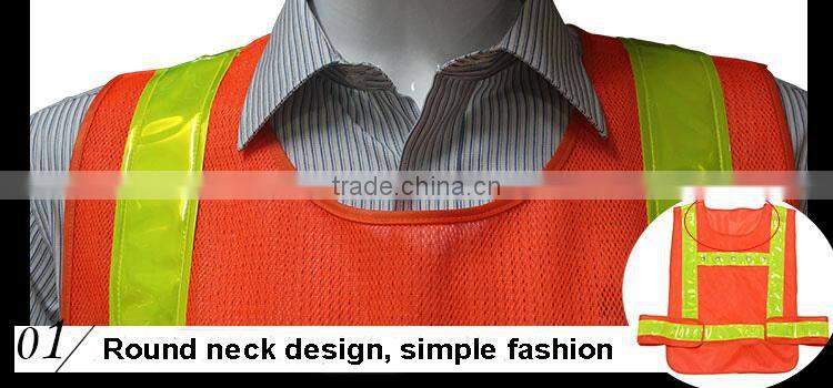 High visibility reflective led warning police uniform