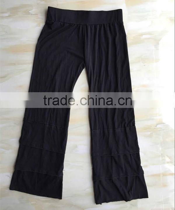 2015 women comfortable brown ruffle pants fashion lady yoga pants YW-121