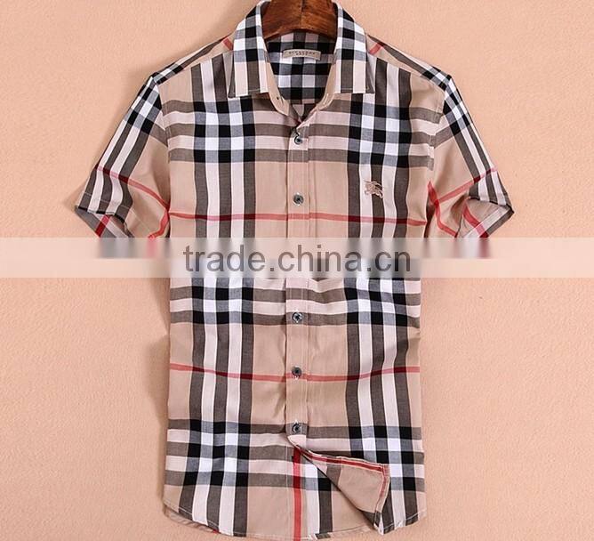 short sleeve fashion slim fit men shirt