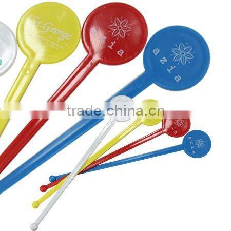 Hotel colorful plastic cocktails stirrers
