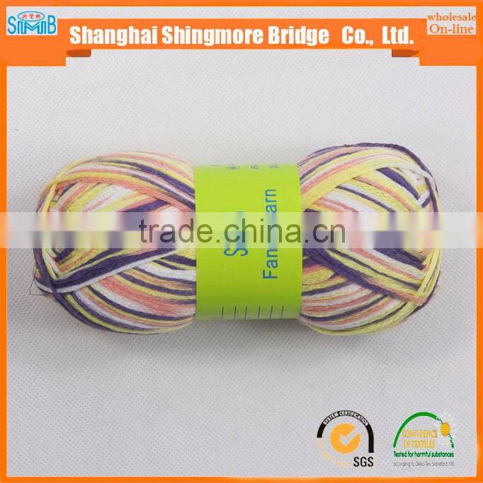 Knitting yarns china factory direct wholesale oeko tex certified 100% acrylic knitting tape yarn with high quality but low price