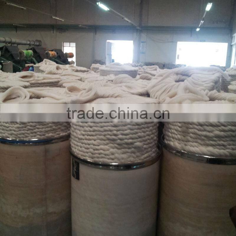 100% Linen Yarn, 12NM Flax Yarn semi-bleached, raw, long fiber, short fiber