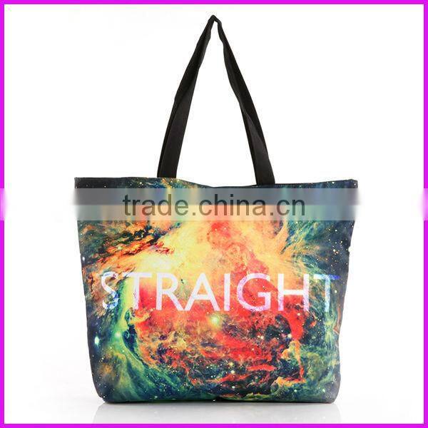 2014 france hot selling digital printed wholesale canvas bag