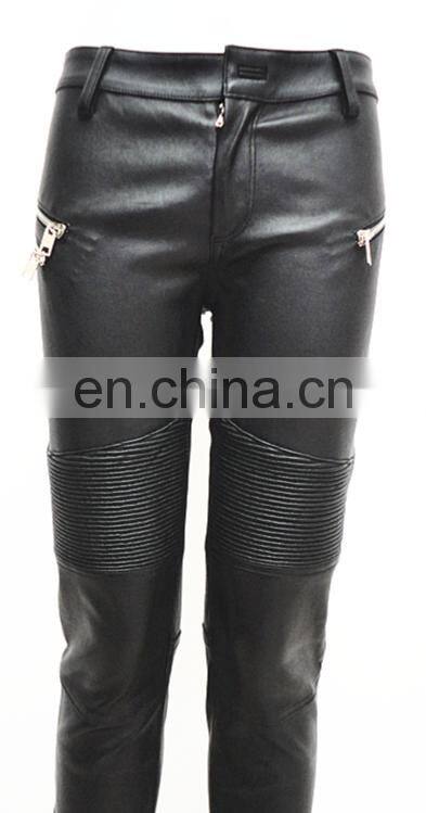 wholesale stretch leggings stretch lamb leather pants stretch pants for ladies