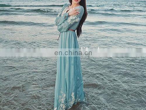 New trendy casual muslim long dress