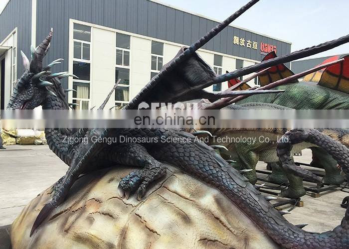 Indoor Playground High Simulation Model Mechanical Dragon