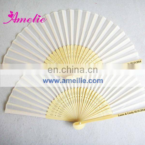 Amelie Customized Silk Hand Fan Wedding
