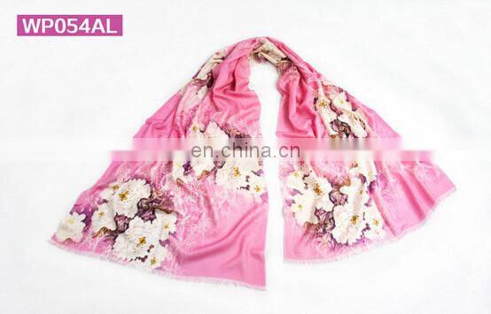digital priting 100%wool pashmina scarf
