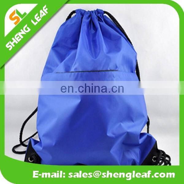 Factory direct promo custom printed polyester drawstring bag