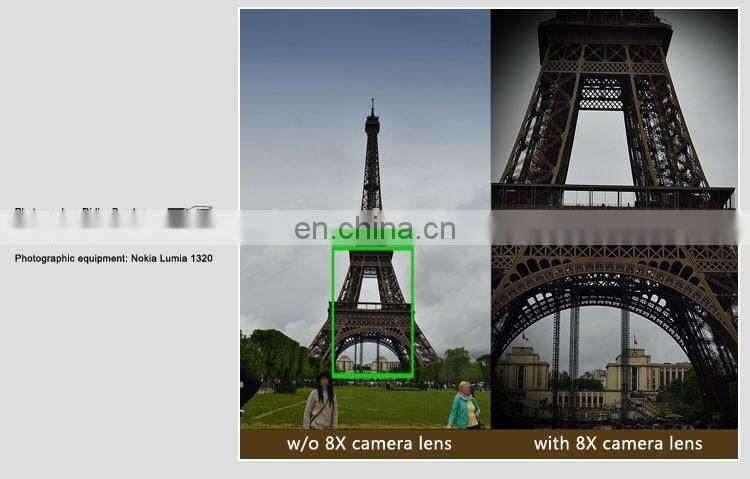 8X Universal Magnification Lens Mobile Phone Zoom Telescope Magnifier Optical Camera Lens