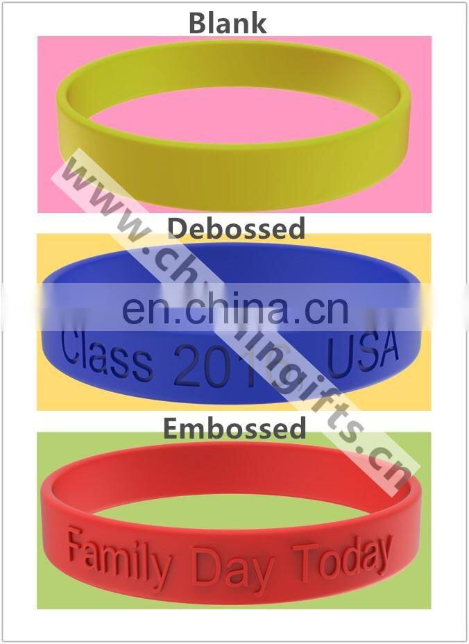 Silicone Bracelets with QR code on Metal Clips/Buckles