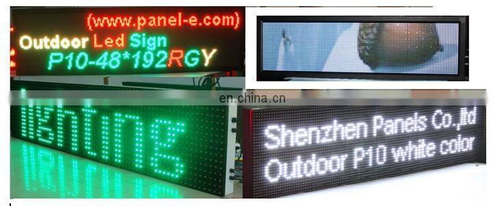 Video Display Function and Outdoor Usage multi color led sign