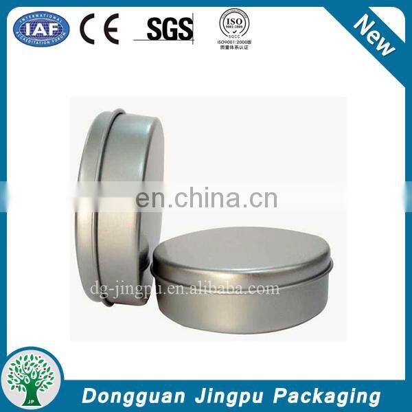 Customized round metal empty shoe polish tin container