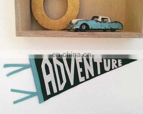 wholesale selling felt flag banner printed and custom