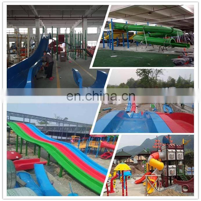 Outdoor or indoor swimming pool with fiberglass slide, children's recreation water house