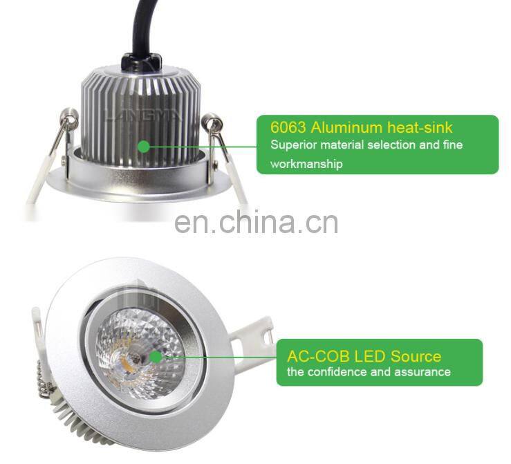 aluminium 10 degree beam angle ce rohs gu10 led spotlight