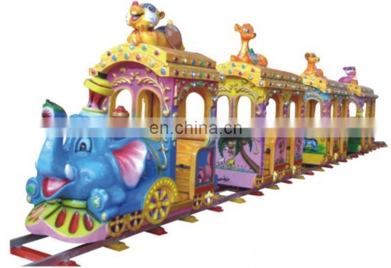 2019 Popular Amusement Park Ride On Electric Track Train For Sale