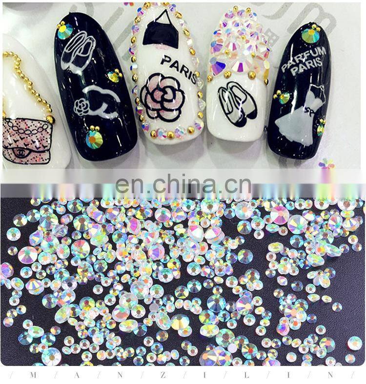 hot sales glass AB rhinestone for nail art rhinestone decoration