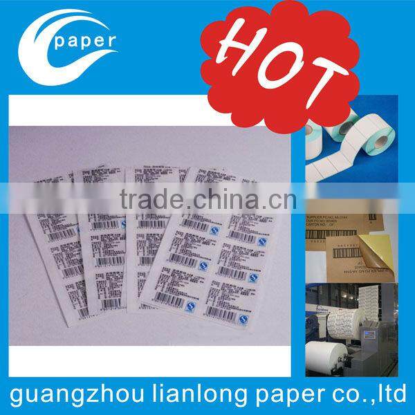 hot sale anti-counterfeit ticket with sequence bar code in Lianlong brand