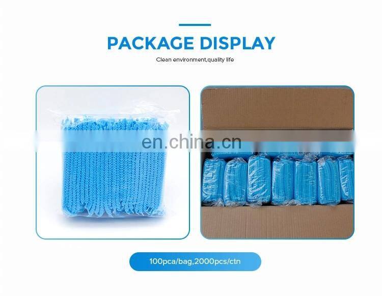 wholesale cleaning spa lab disposable non woven clip cap