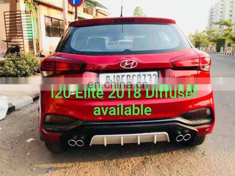 auto parts rear bumper diffuser lip ABS plastic for i20 2018+
