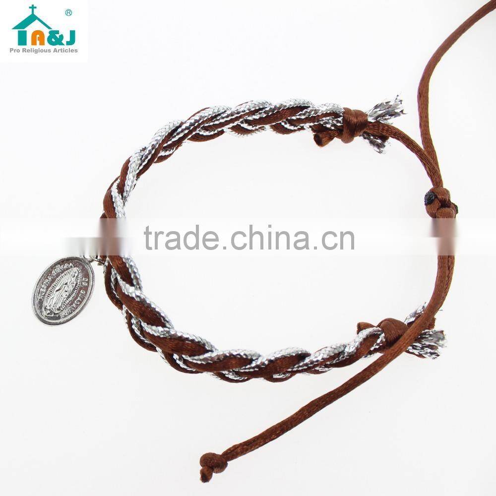 Our lady of guadalupe metal pendant bracelet