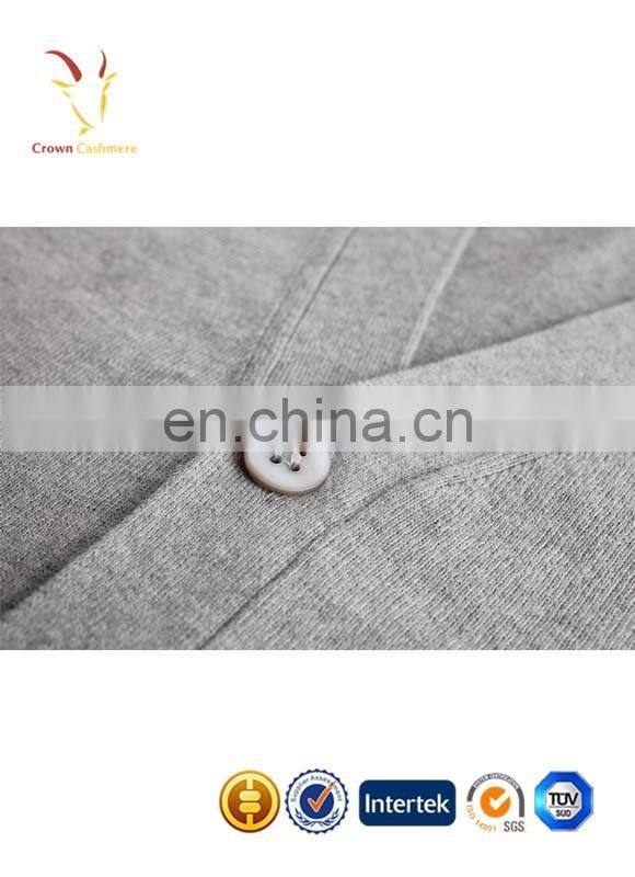 Mens Designer Suits Grey V Neck Cardigan Sweater Cashmere Cardigans