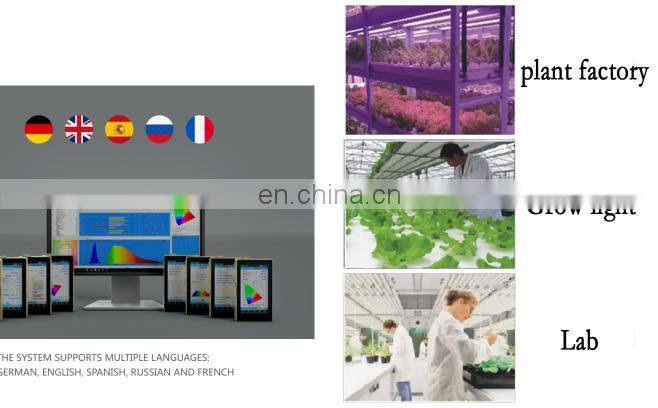 PN350P 350nm-800nm handheld light spectrometer grow light meter plant lamp ppfd meter par meter