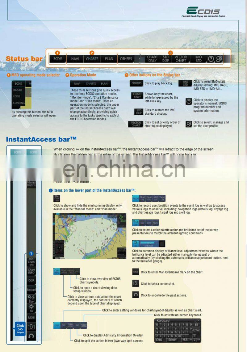 Marine electronics maritime navigation communication FMD-3200 FMD-3300 ENC electronic chart display and information system ECDIS