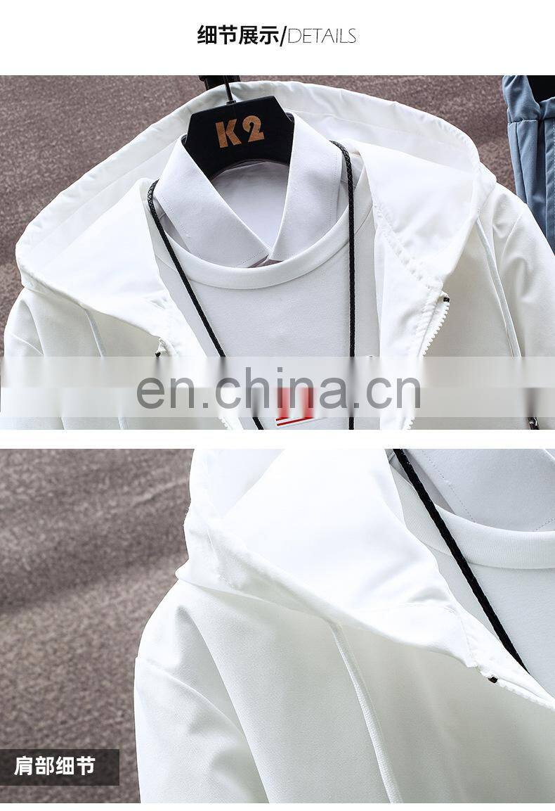 Wholesale 2-pieces men's plus size big and tall sports and leisure sports sets jogging suit custom men's suit