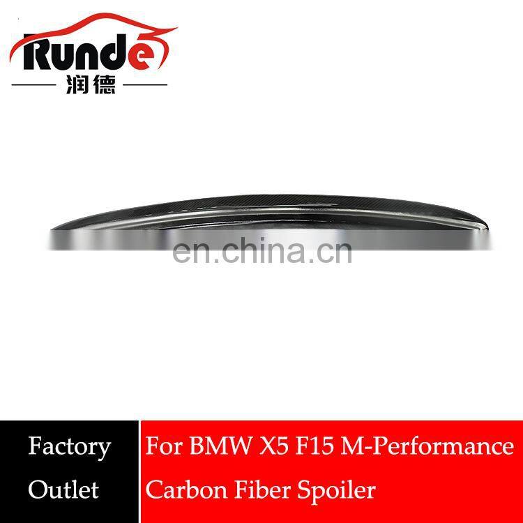 Runde Universal Carbon Fiber Rear Spoiler For BMW X5&F15 Car Carbon Fiber Spoiler