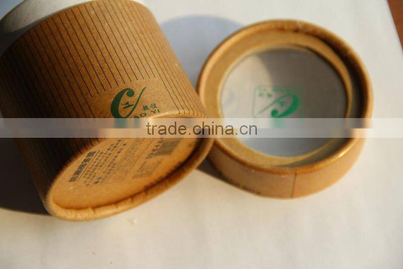 Brown Craft Paper Box with Clear Plastic Cover