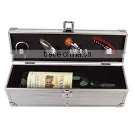 aluminum profile fireproof shell aluminum wine bottle display cases tool box with lock