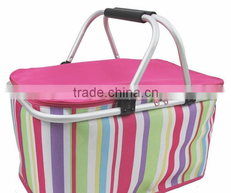 collapsible picnic basket folding picnic basket with aluminium frame