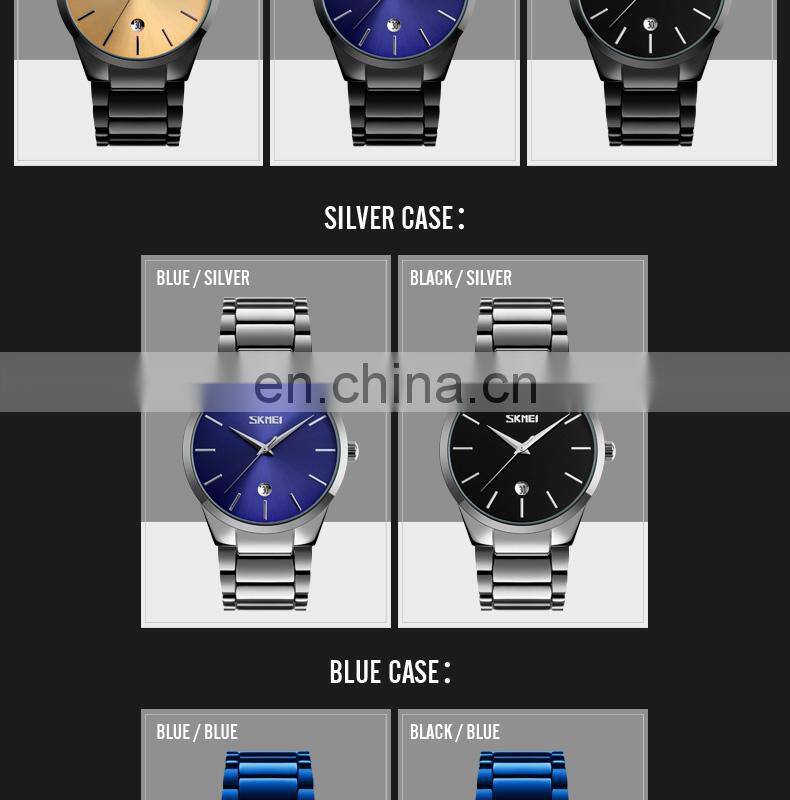 Skmei 9140 jam tangan japan movement quartz watch stainless steel back  men custom watch