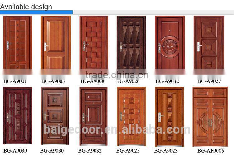 BG-AF9005 carved double doors/double entry doors modern/double shed steel doors