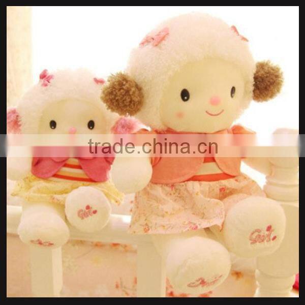 cute small goat plush toys for vending machine