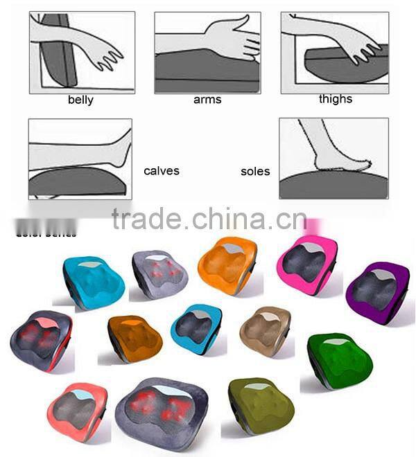 Comfortable electric kneading and car neck massage pillow neck support pillow for car seat