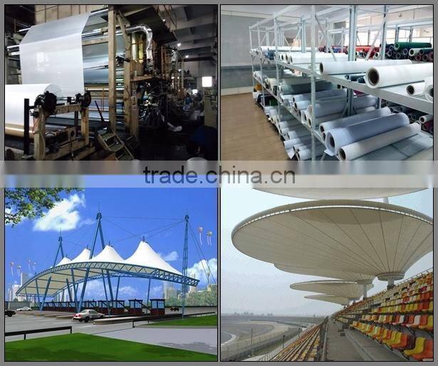 Canvas PVC Coated Tarpaulin Fabric With Fire Retardant Treatment