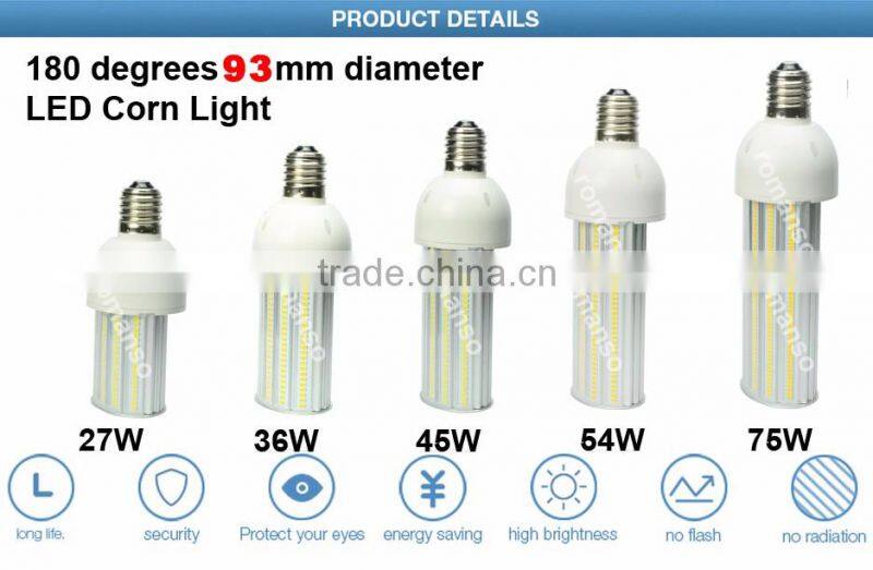 outdoor light Samsung 5630smd led corn bulb 60w e40 180