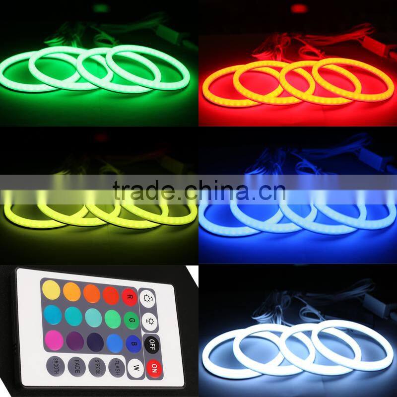 2015 CE certificate hot Selling led car headlights crystal angel eyes for bmw e90