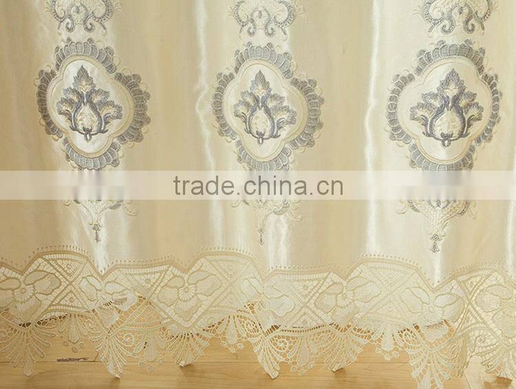 High grade blending polyester luxury three-dimensional jacquard window models for bedrooms