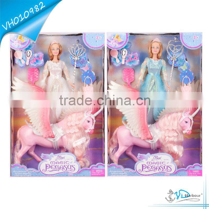Barbie toys with Flying Horse