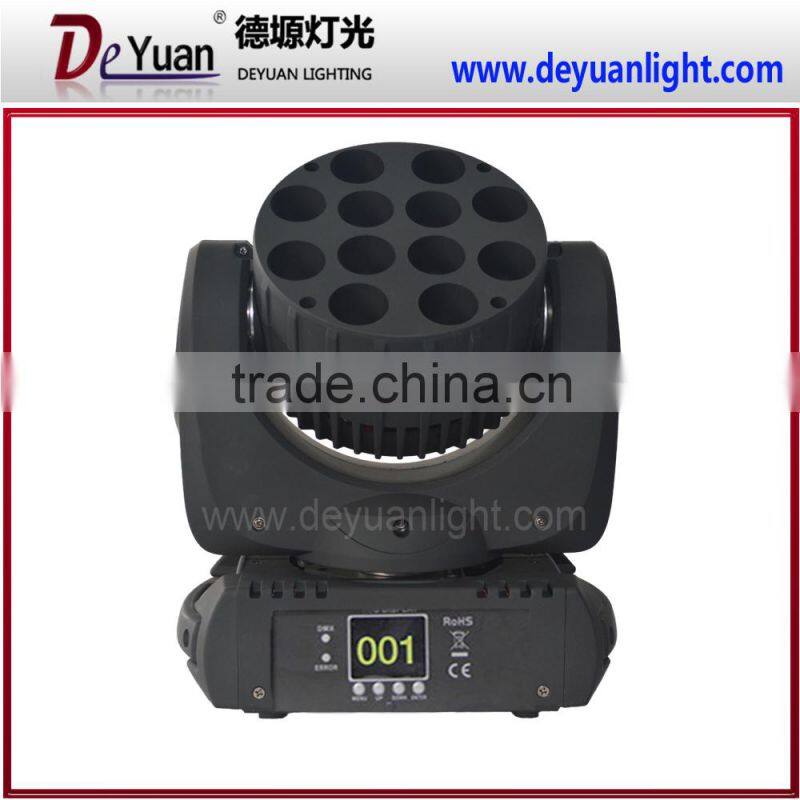 Hot Sell Outdoor led 12*12w 4in1 mini wash moving head light, disco light