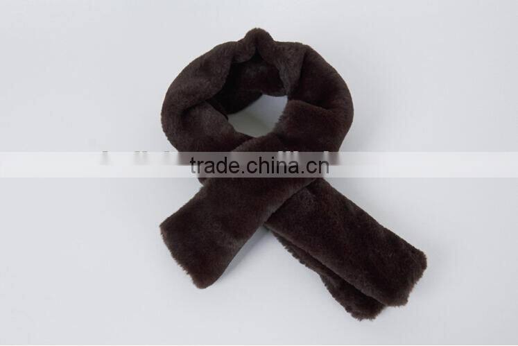 Korea Fashion Plush Plain Lady Fur Scarf Woman Neck Warmer