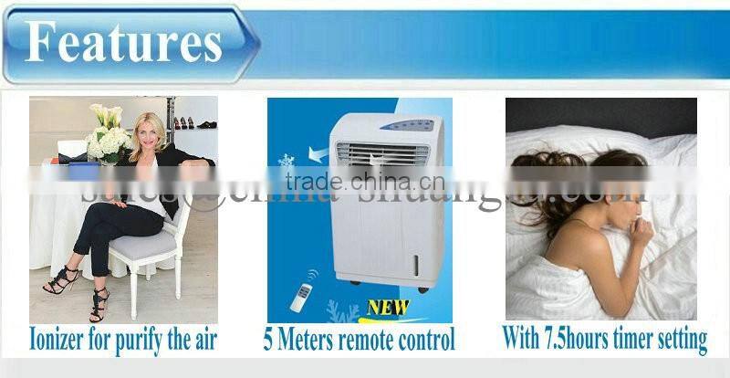Fresh air cooling room evaporative humidifier for cooling air